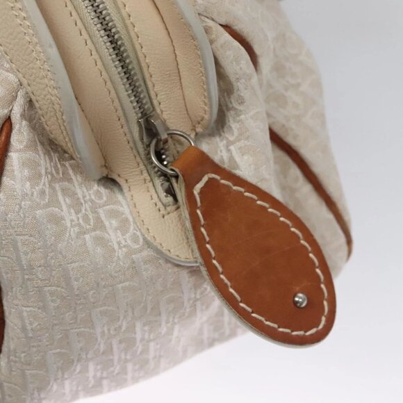 Christian Dior Trotter Canvas Hand Bag Beige Auth - Picture 10 of 16